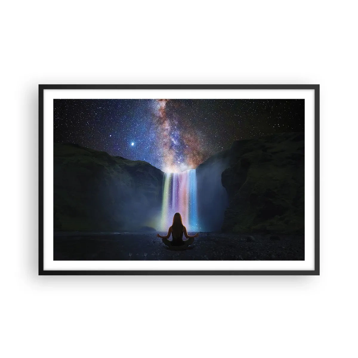 Poster in een zwarte lijst - Absolute harmonie - 91x61 cm