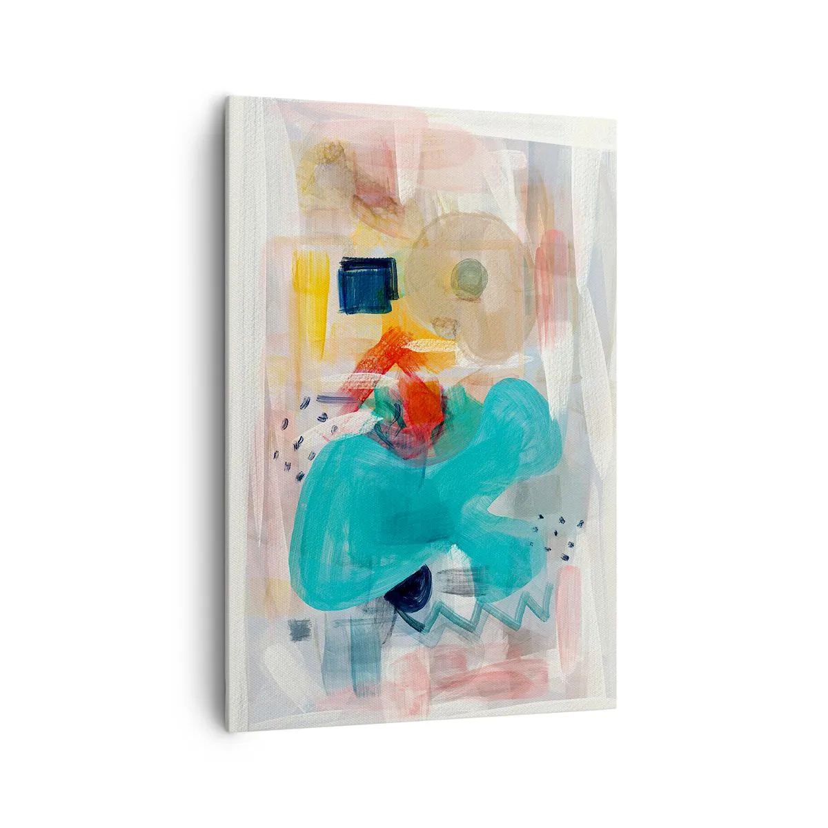 Schilderen op canvas - Kleurrijk spel - 70x100 cm