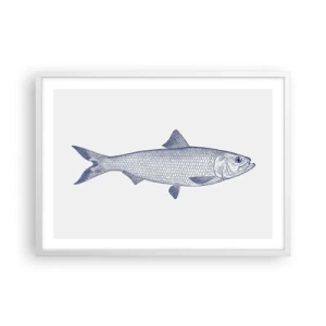 Poster in een witte lijst - Groeten uit de noordelijke zeeën - 70x50 cm