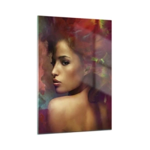 Schilderen op glas - Mooier dan een regenboog, zo delicaat als een mist - 50x70 cm