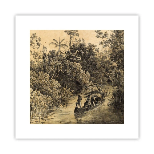 Poster - Expeditie naar de bron - 30x30 cm