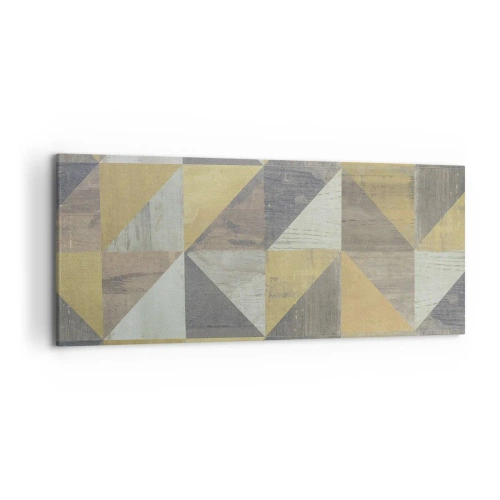 Schilderen op canvas - Op de hoek van de driehoek - 120x50 cm