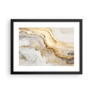 Poster in een zwarte lijst - Abstractie: schoonheid en goedheid - 40x30 cm