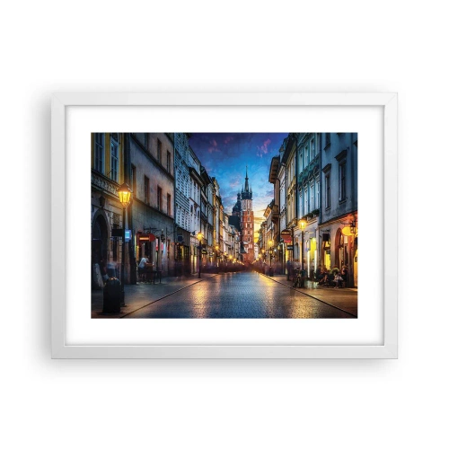 Poster in een witte lijst - Charme van Krakau - 40x30 cm
