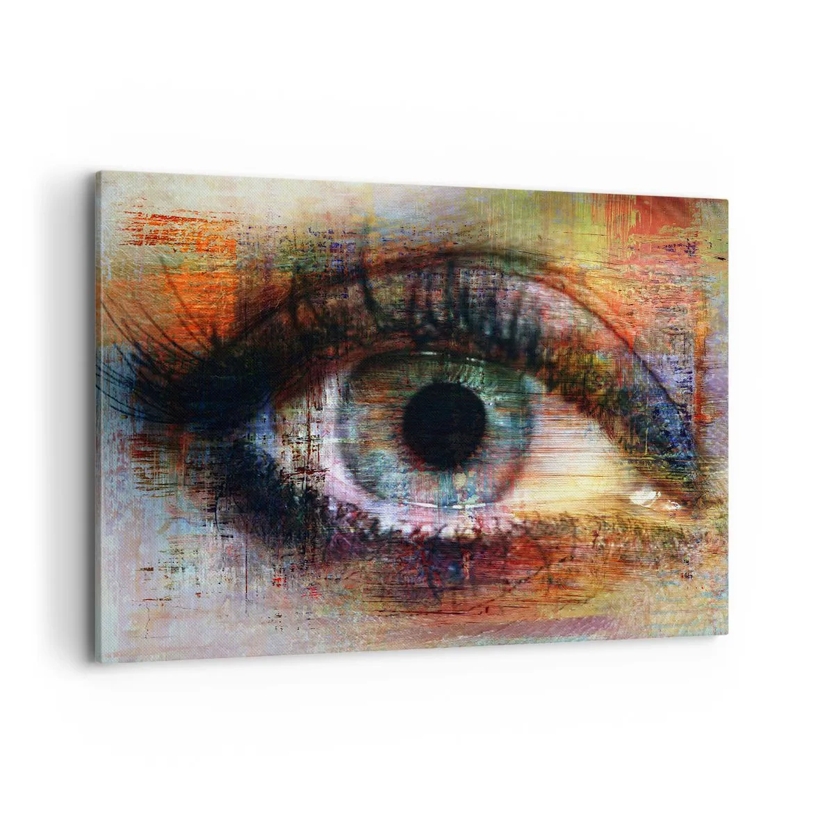 Schilderen op canvas - Je kunt in de ziel kijken - 100x70 cm