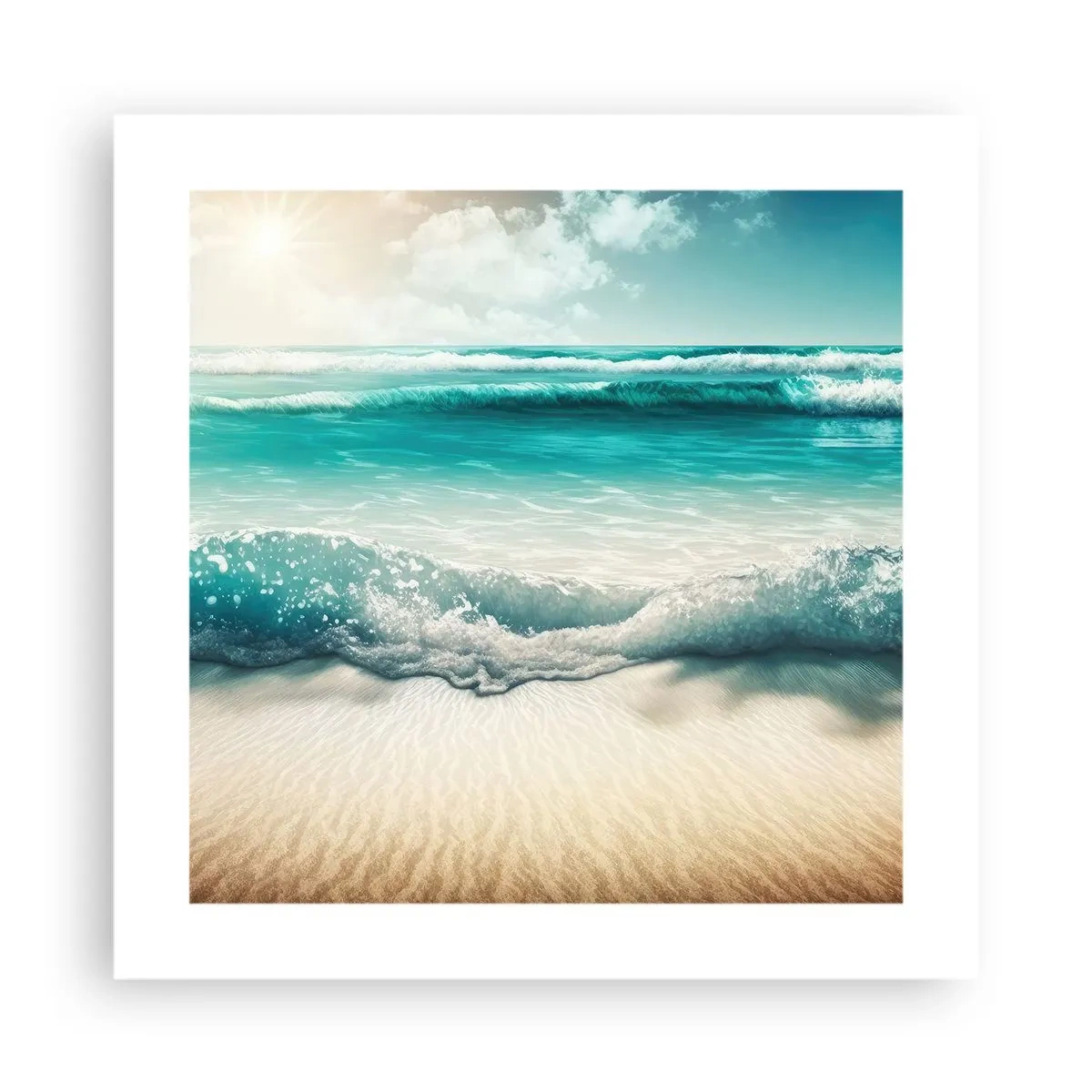 Poster - De vrede van de oceaan - 40x40 cm