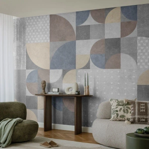 Fotobehang op maat Premium Canvas - Keramische fantasie - Abstractie, Deel, Geometrisch patroon