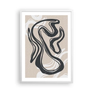 Poster in een witte lijst - Expressie vermenigvuldigd - 50x70 cm