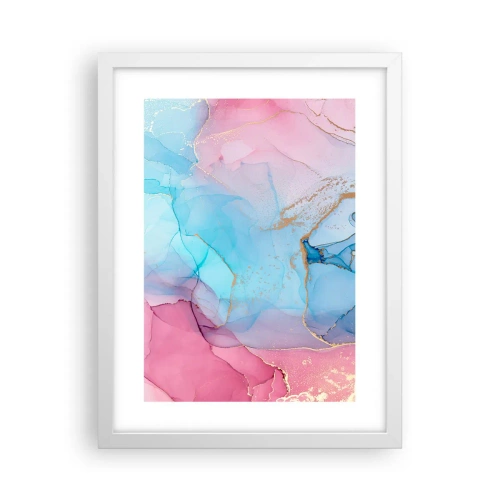 Poster in een witte lijst - Ontmoeting en interpenetratie - 30x40 cm