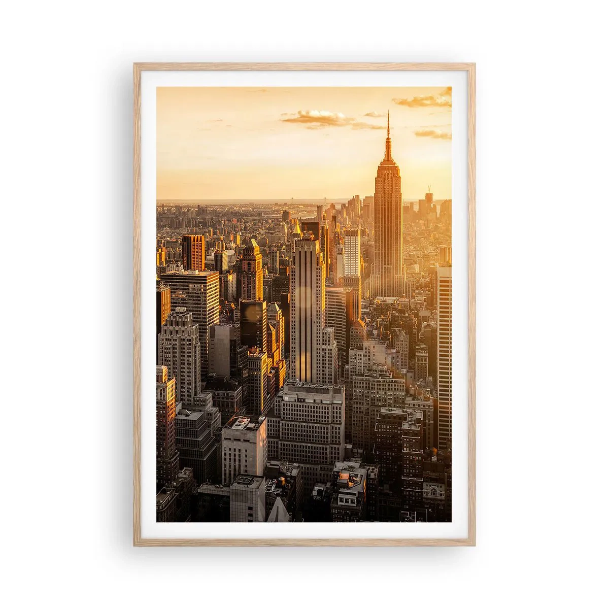 Een poster in een licht eiken lijst - Groeien in de zon - 70x100 cm