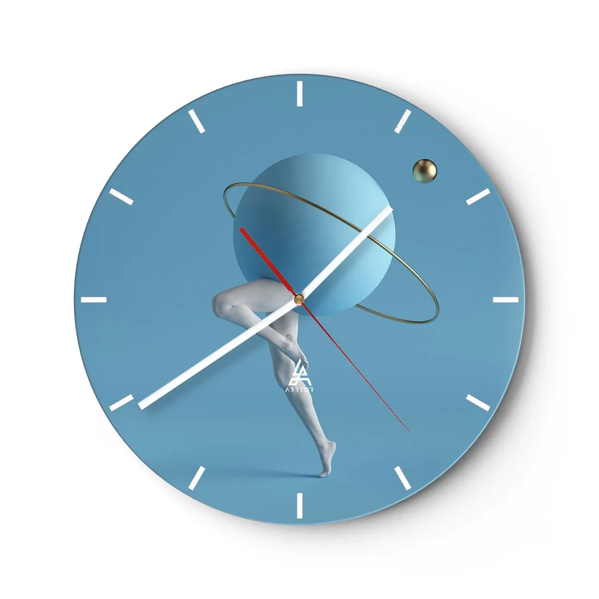 Wandklok - Klok - En de planeten zijn gek geworden - 40x40 cm