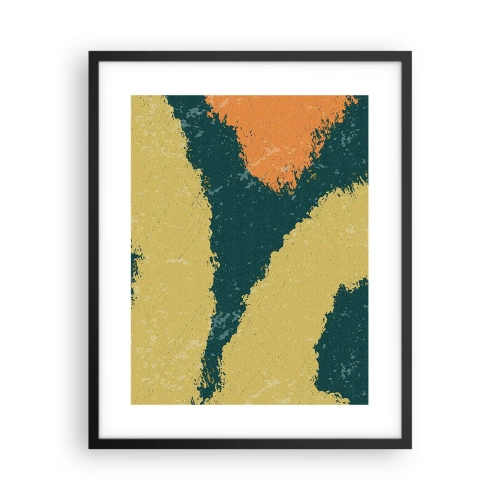Poster in een zwarte lijst - Abstractie – langzame beweging - 40x50 cm