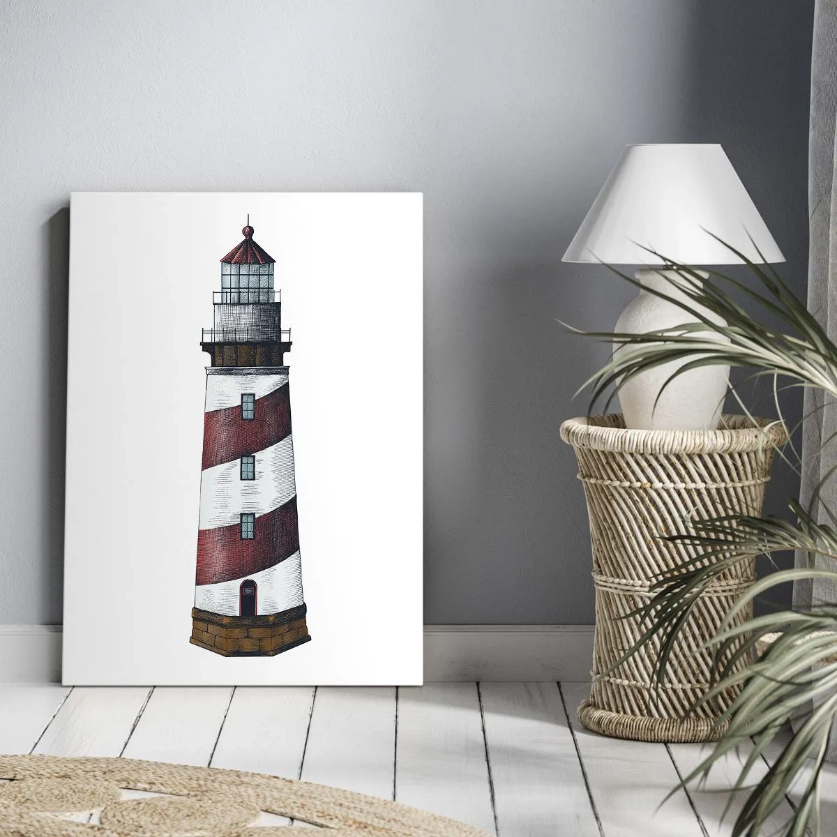 Schilderen op canvas - Altijd op zijn hoede - 50x70 cm