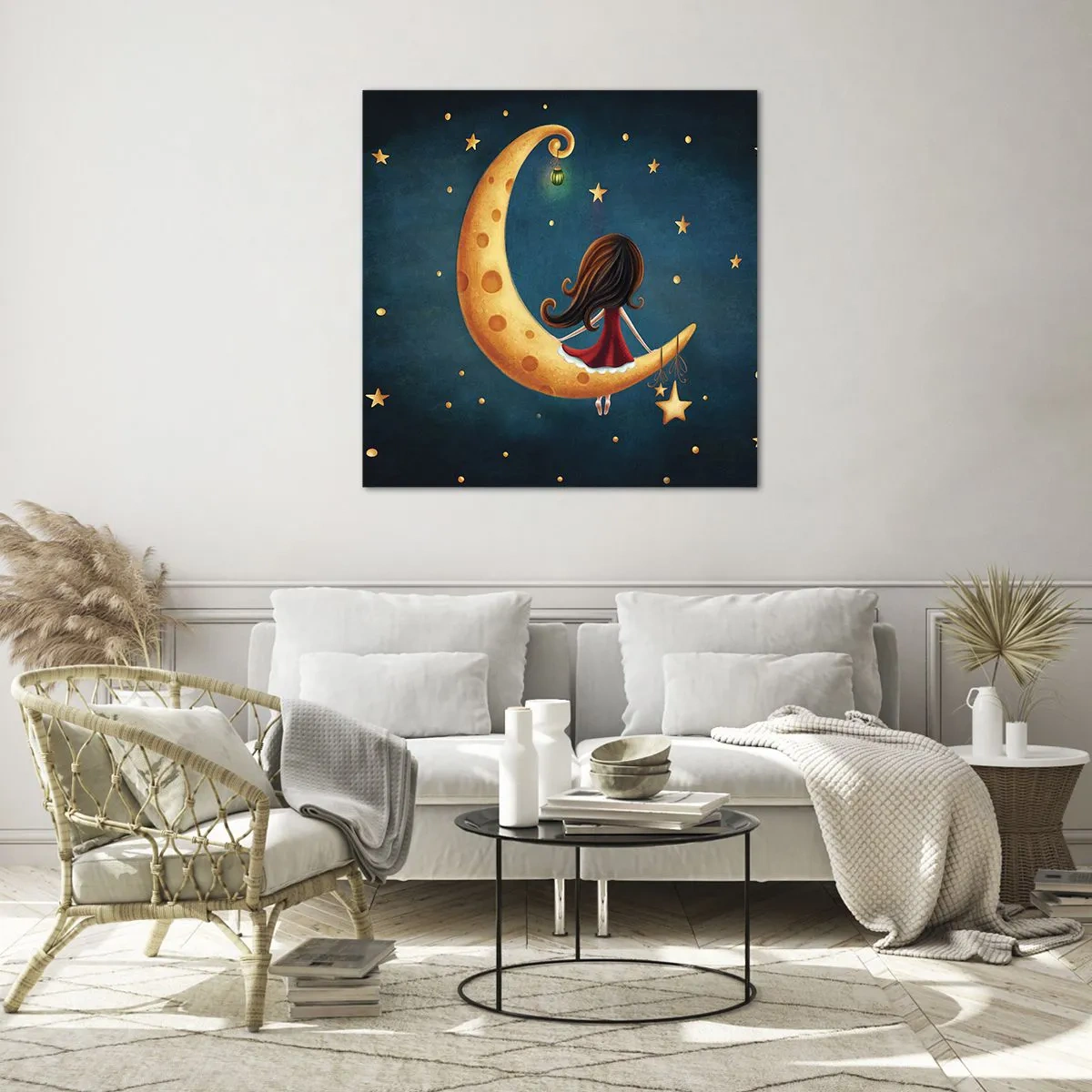 Schilderen op glas - Een keer… - 70x70 cm