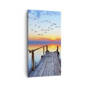 Schilderen op canvas - Het is tijd om terug te gaan... - 55x100 cm