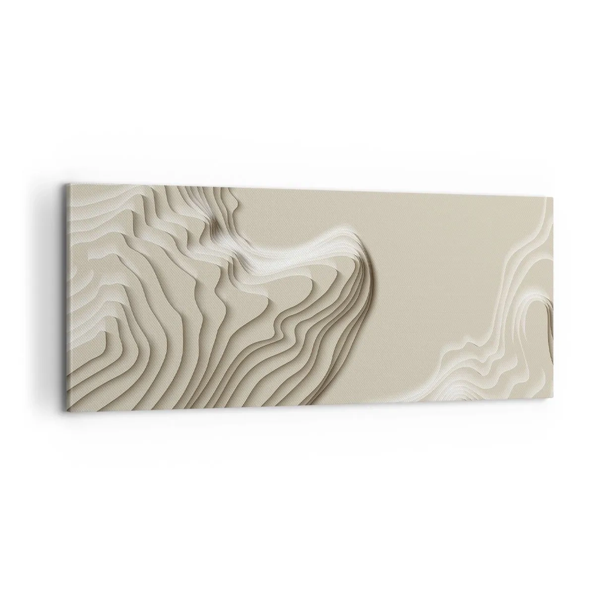 Schilderen op canvas - Kunst topografie - 100x40 cm
