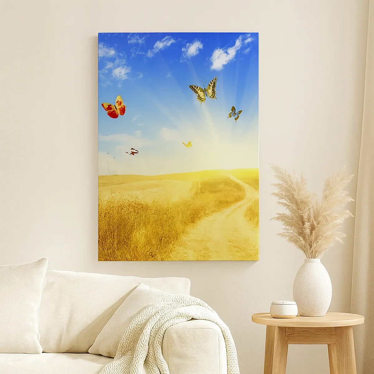 Schilderen op canvas - En hoe kun je niet van de zomer houden? - 50x70 cm
