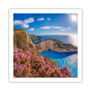 Poster - Mijn geweldige Griekse vakantie - 60x60 cm