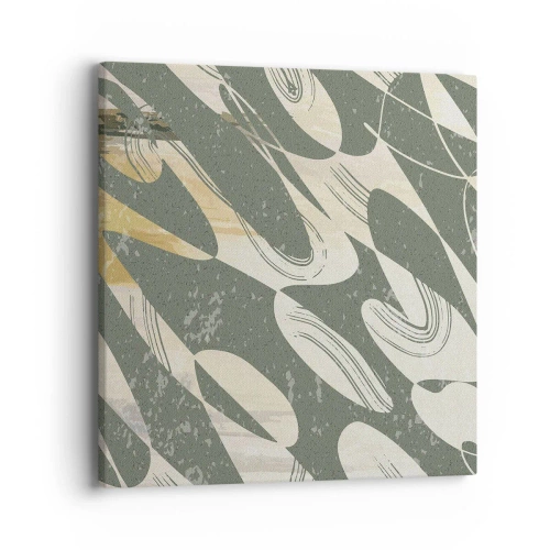 Schilderen op canvas - Ritmische abstractie - 40x40 cm