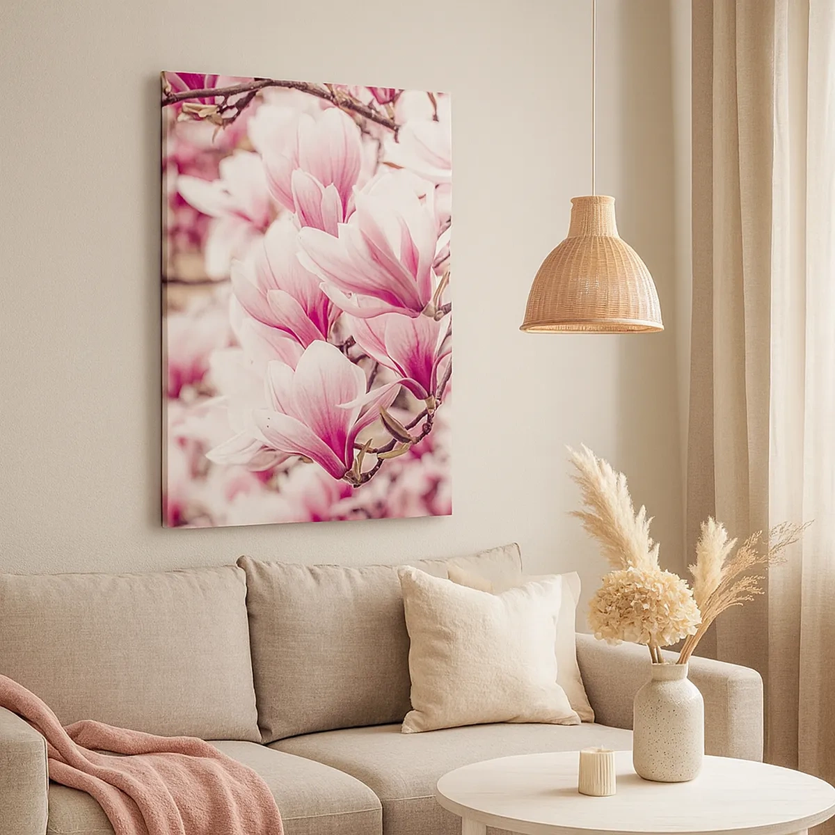 Schilderen op canvas - De lente is roze - 50x70 cm