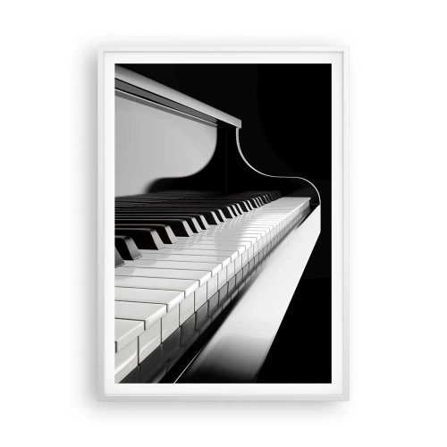 Poster in een witte lijst - Harmonie van vormen en kleuren - 70x100 cm