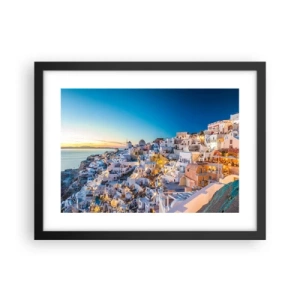 Poster in een zwarte lijst - De essentie van Grieksheid - 40x30 cm