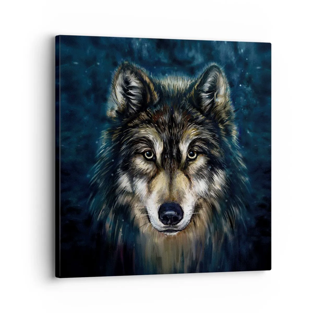 Schilderen op canvas - Alfa? en omega - 30x30 cm