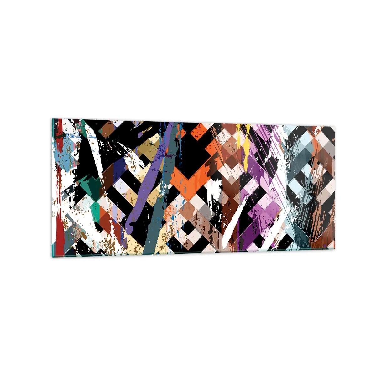 Schilderen op glas - Tot de tweede macht verheven - 120x50 cm