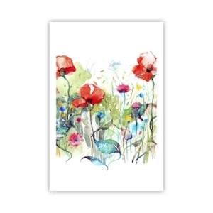 Poster - Bloeiende meiweide - 61x91 cm