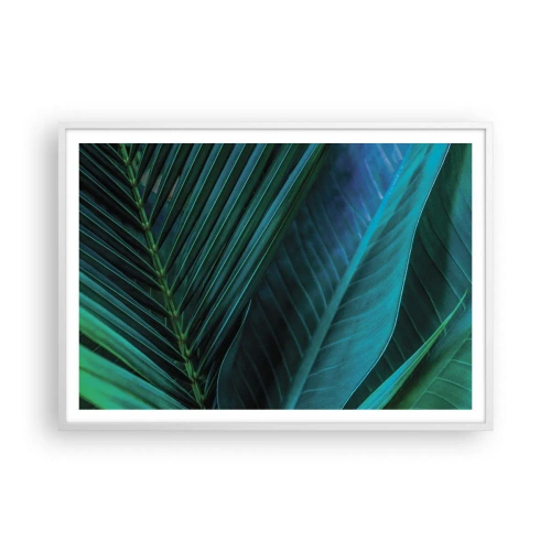 Poster in een witte lijst - De anatomie van groen - 100x70 cm
