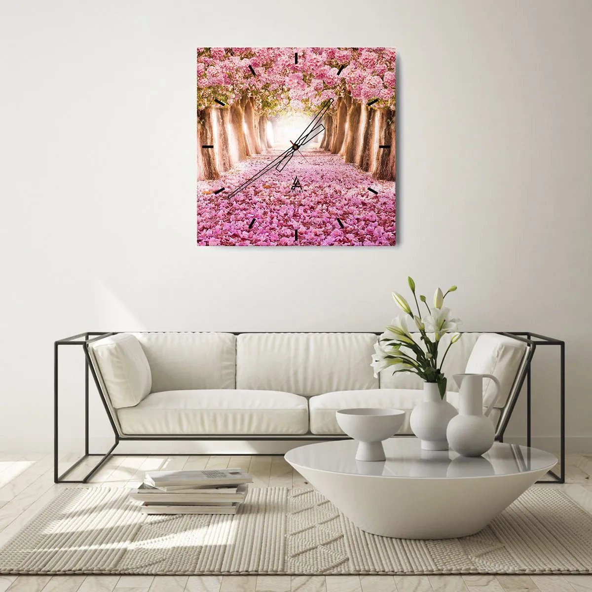 Wandklok - Klok - De weg naar het paradijs - 30x30 cm