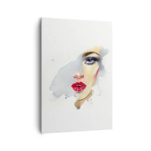 Schilderen op canvas - Weerspiegeld in een druppel water - 70x100 cm