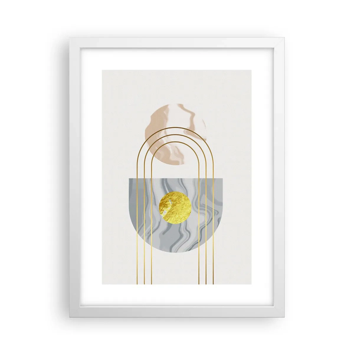 Poster in een witte lijst - Helderheid en schittering - 30x40 cm