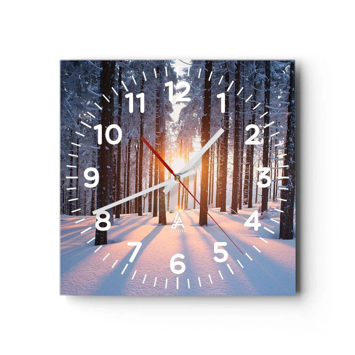 Wandklok - Klok - Duidelijk in zwart-wit - 30x30 cm