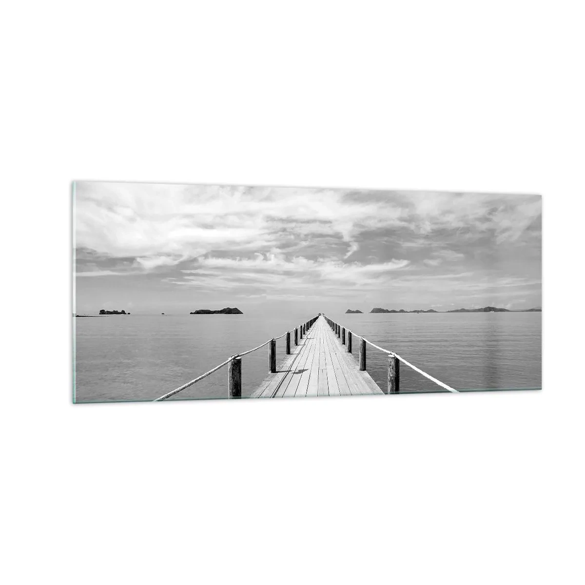 Schilderen op glas - Of misschien een reis... - 100x40 cm