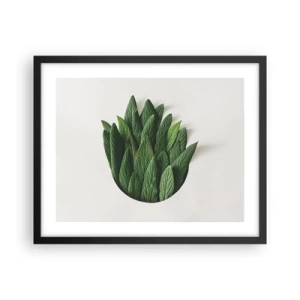 Poster in een zwarte lijst - Ongebreidelde nieuwsgierigheid - 50x40 cm