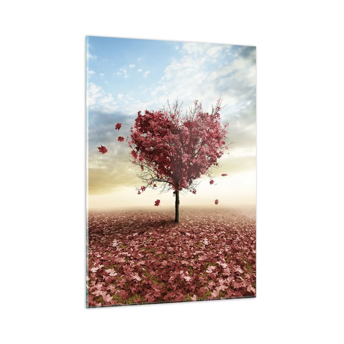 Schilderen op glas - Word ook verliefd - 50x70 cm
