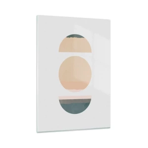 Schilderen op glas - Een Wiel achter een andere - 50x70 cm
