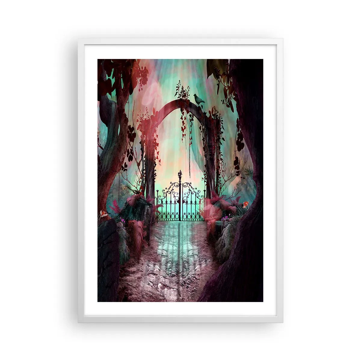 Poster in een witte lijst - Geheime Tuin - 50x70 cm