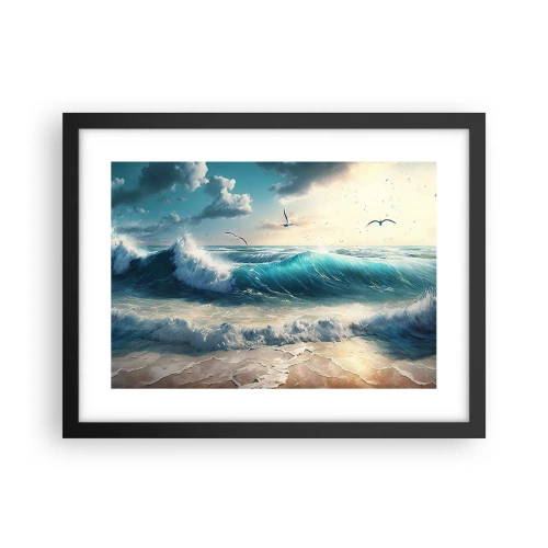 Poster in een zwarte lijst - Ritselt alleen voor jou - 40x30 cm