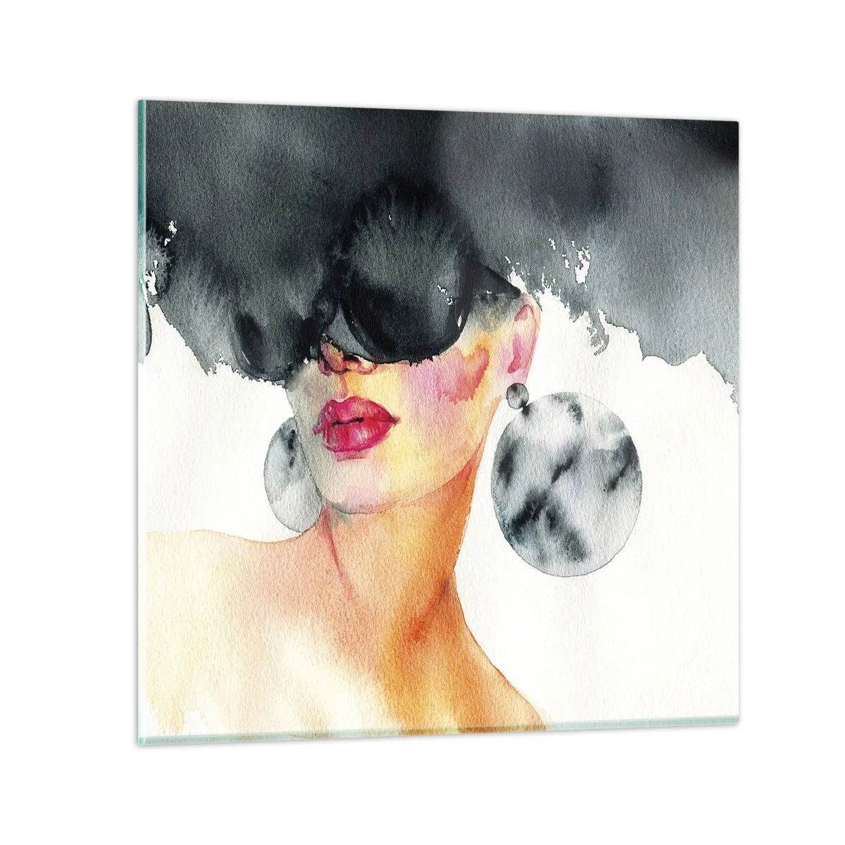 Schilderen op glas - Het geheim van elegantie - 40x40 cm