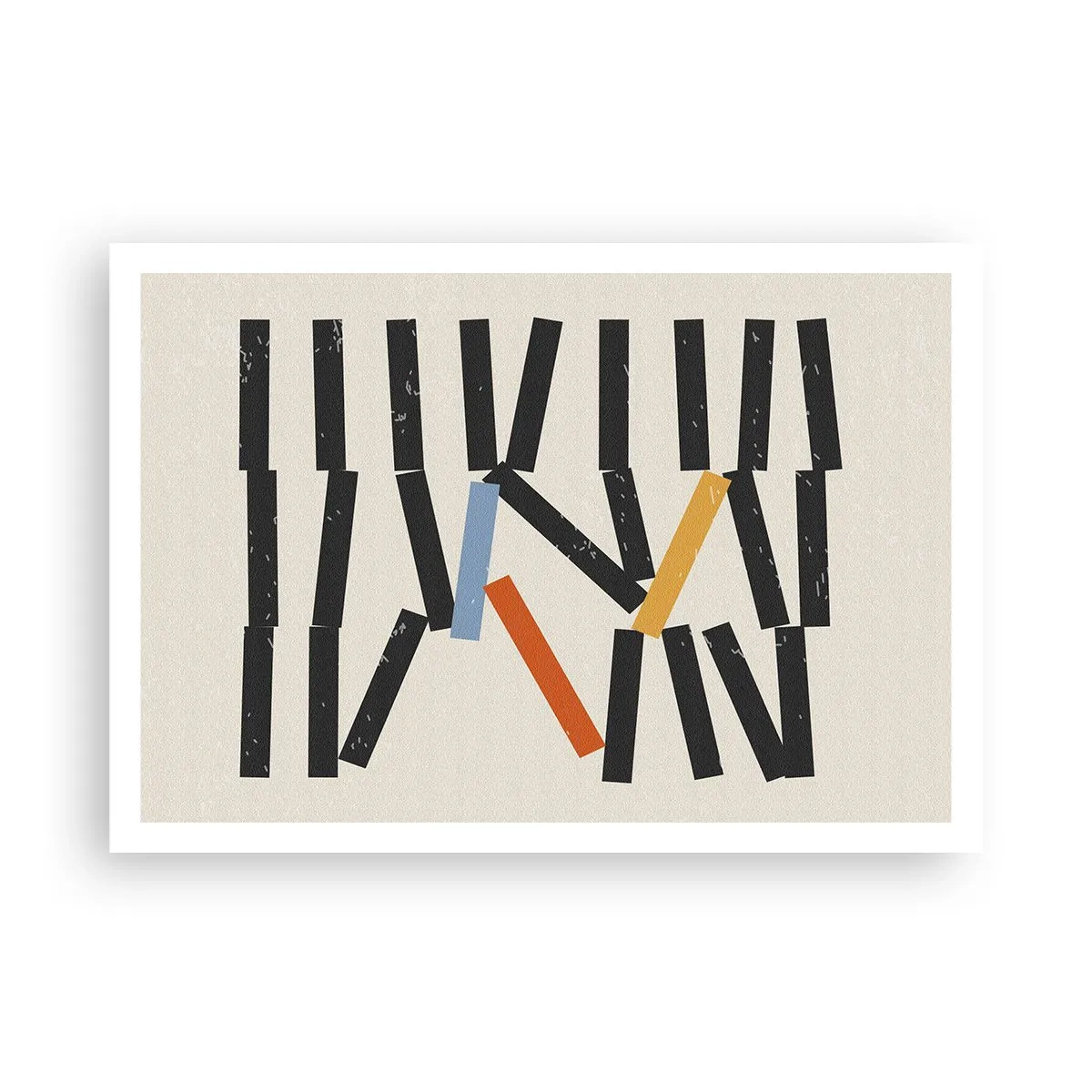 Poster - Domino – compositie - 100x70 cm