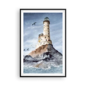 Poster in een zwarte lijst - Onoverwinnelijk - 61x91 cm