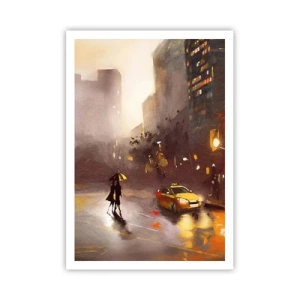 Poster - In de lichten van New York - 70x100 cm