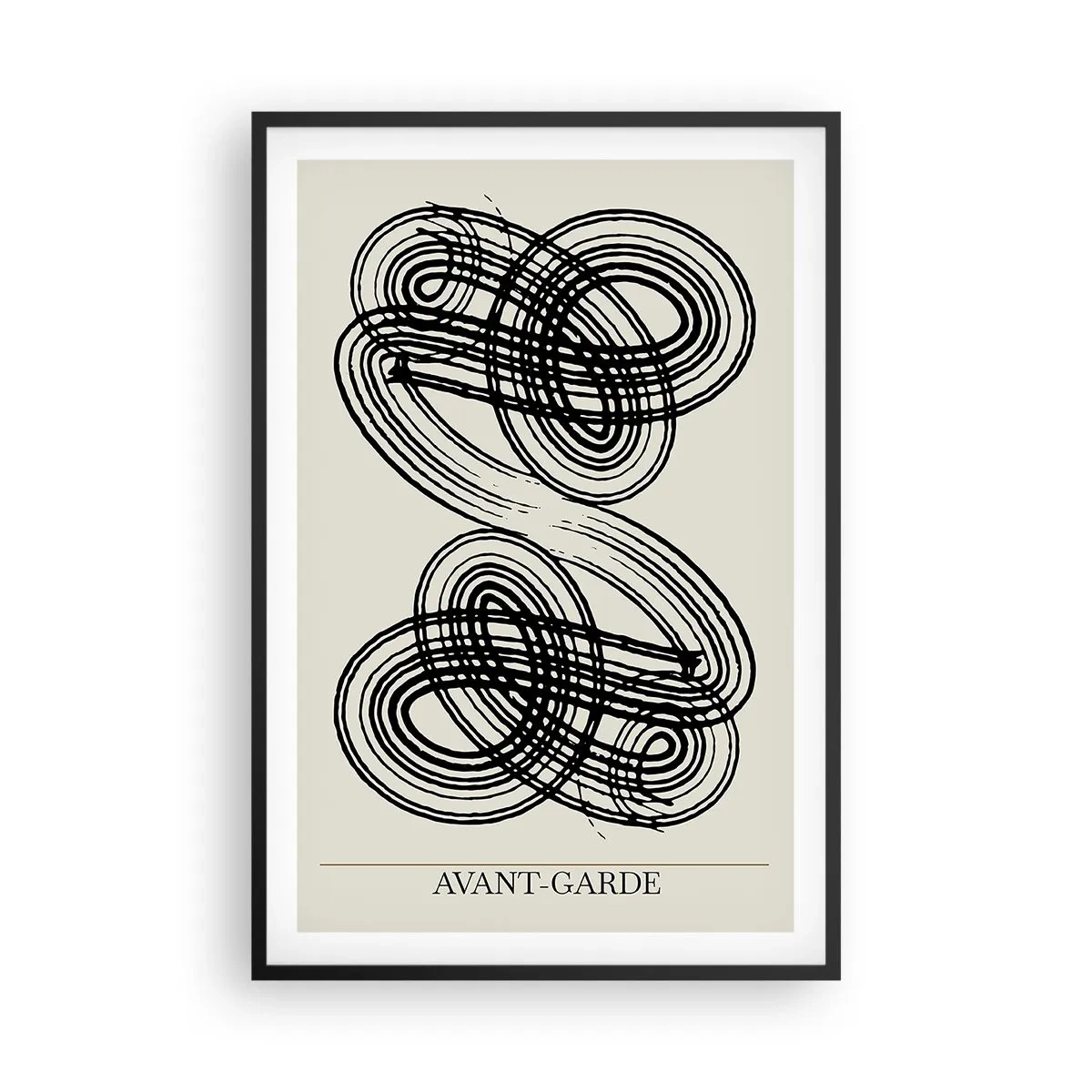 Poster in een zwarte lijst - Het kwam er spontaan uit - 61x91 cm