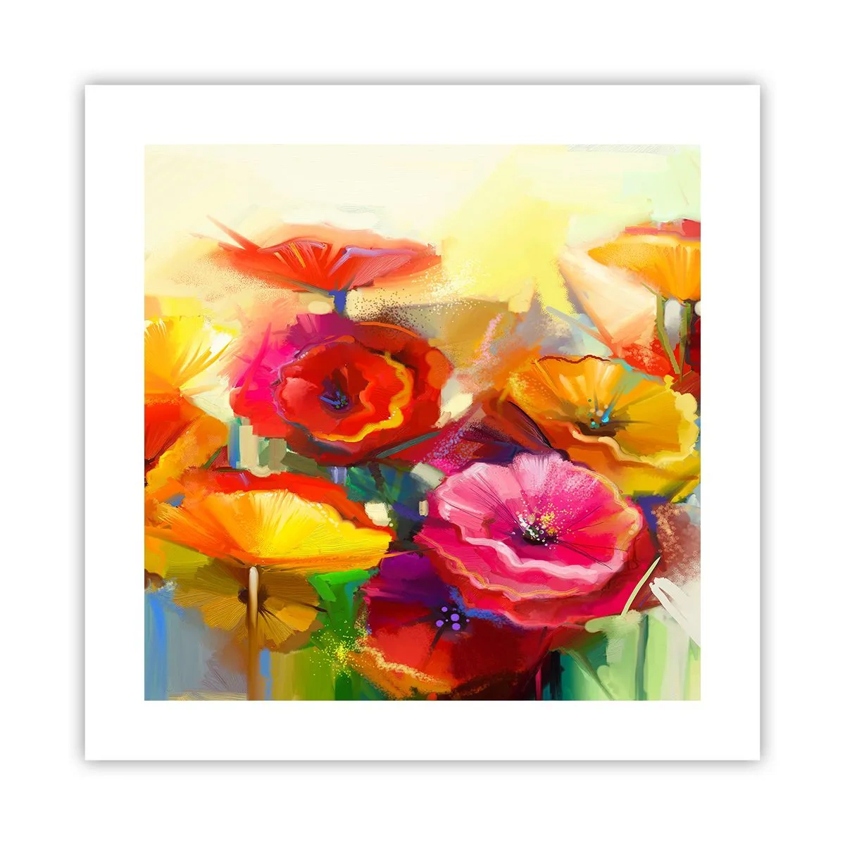 Poster - Niet alleen rood - 40x40 cm