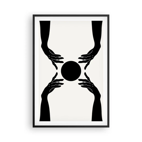 Poster in een zwarte lijst - Geheim teken - 61x91 cm