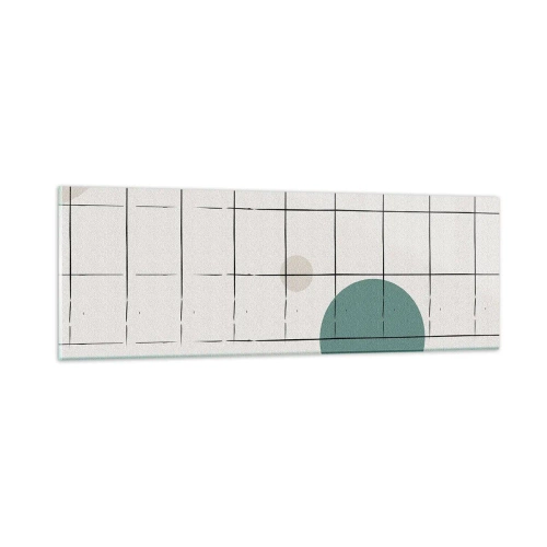 Schilderen op glas - Gevangen. Wij of zij? - 90x30 cm