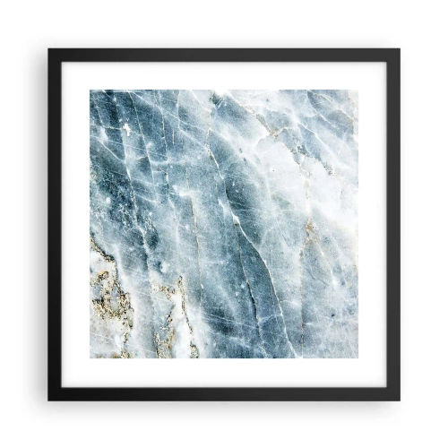 Poster in een zwarte lijst - Ijs wereld - 40x40 cm