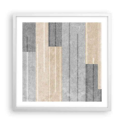 Poster in een witte lijst - Compositie: houd verticaal - 50x50 cm